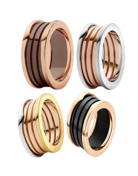 

bulgars two color vintage antique retro stainless steel logo zero rings for women men jewelry engagement wedding rings bvl lover b6766611, Silver