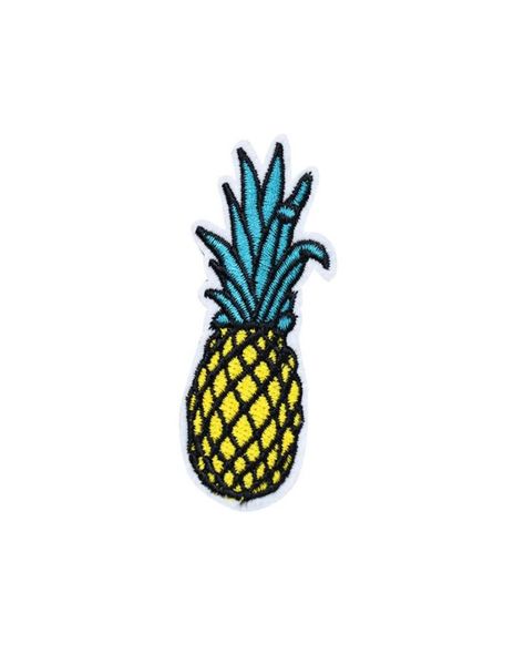 

10pcs ananas patches for clothing iron on transfer applique patch for kids garment diy sew on embroidered accessories1615795, Black
