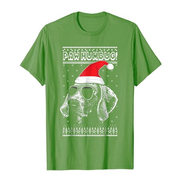 

paw humbug funny weimaraner anti xmas tshirt012345673298644, White;black