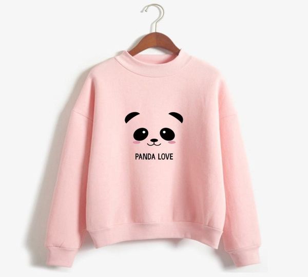 

cute cartoon panda printed women039s hoodies mxxl cotton loose sweatshirt 2018 autumn winter casual long sleeve pullovers5357913, Black