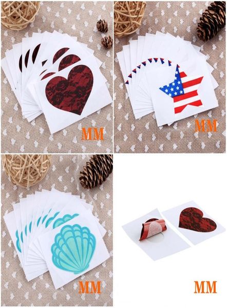 

intimates accessories breast petals nipple covers heart star shell shape cloth safety environmental protection tit tape nipple sti3670437, Black;white
