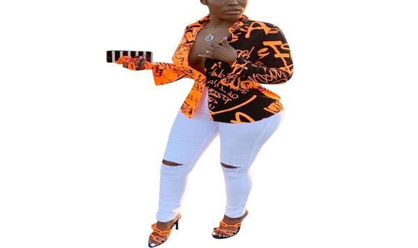 

autumn letter printed shirt color turn down collar long sleeve women blouse fashion femal streetwear8205808, White