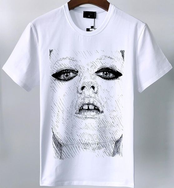 

100 cotton graffiti designer tshirt mens casual tees summer short sleeve hip hop skateboard tee punk print let6777758, White;black