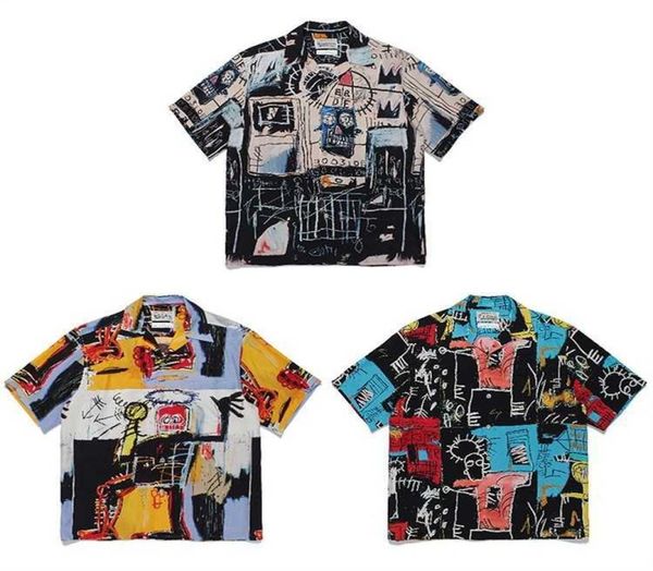

summer casual loose beach style shirt men women print tshirt shirts z02238171989, White;black