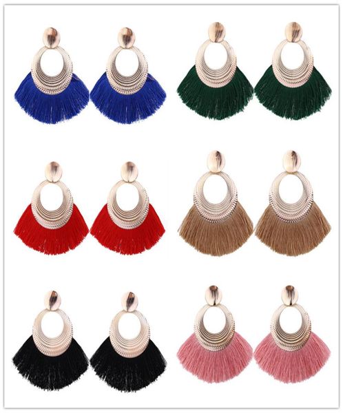 

european american fashion jewelry accessories tassel earrings statement luxury earring for women gifts geometric fringe drop earri7177375, Silver