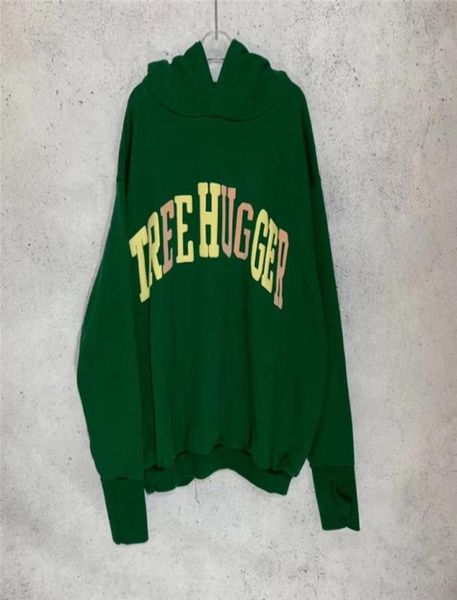 

22fw green hoodies men women 1 quality sweatshirts foam pullover6638143, Black
