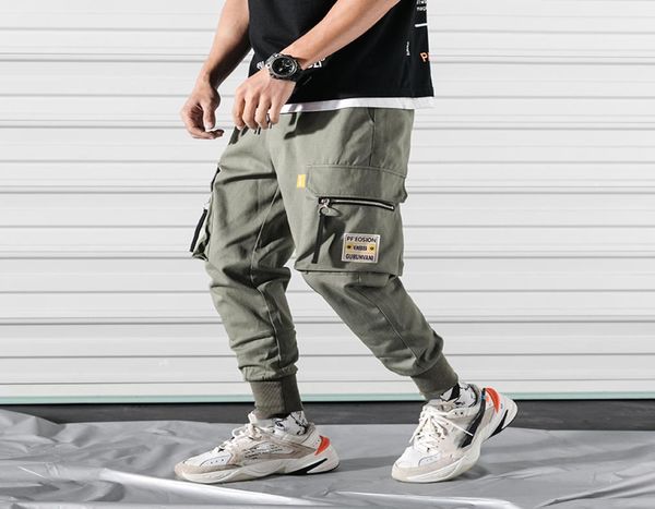 

marchwind brand designer mens cargo pants men side pockets hip hop japanese streetwear harem pants men trousers joggers male sweat6794022, Black