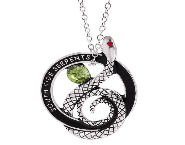

riverdale snake necklace women movie jewelry accessories south side serpents zinc alloy crystal pendant necklace bijoux femme3860197, Silver