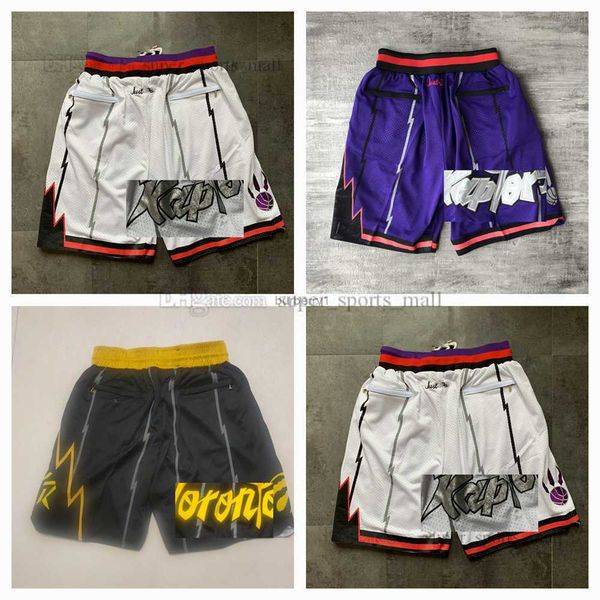 

basketball shorts siakam vanvleet team just don mitchell and ness with 4 pocket zipper sweatpants mesh stitched retro short sport pants s-2x