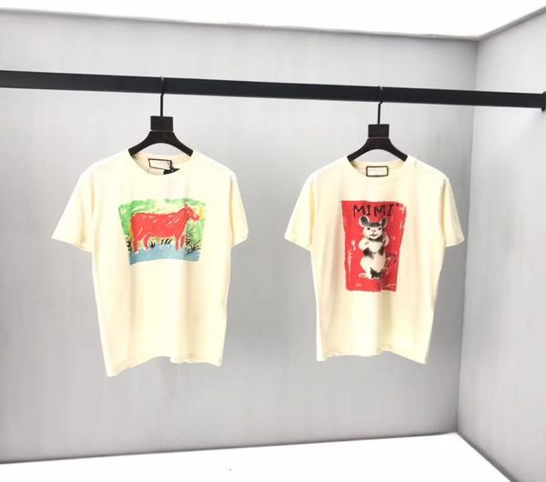 

2020ss mens designer t shirt women brand clothing luxury paris fashion summer tshirt male 100 cotton tees kl70697656885, White;black