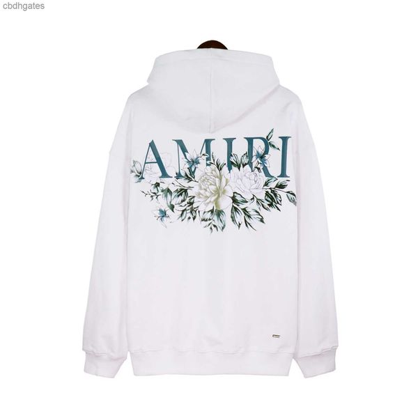 

women fashion hoodie loose mens men sweaters designer pullover clothes hoodies floral letter for amiirii print autumn emir logo 9i2d, Black