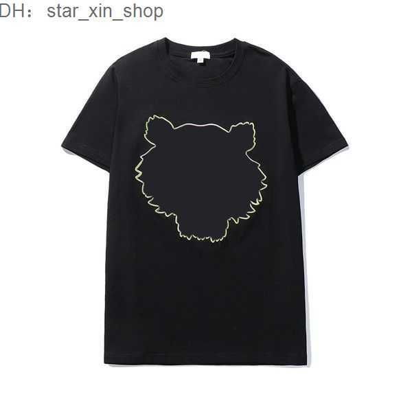 

womens designer t shirt kenzo mens tshirt summer streetwear short sleeve tiger head embroidery with letters printing loose 3 iq8x, White