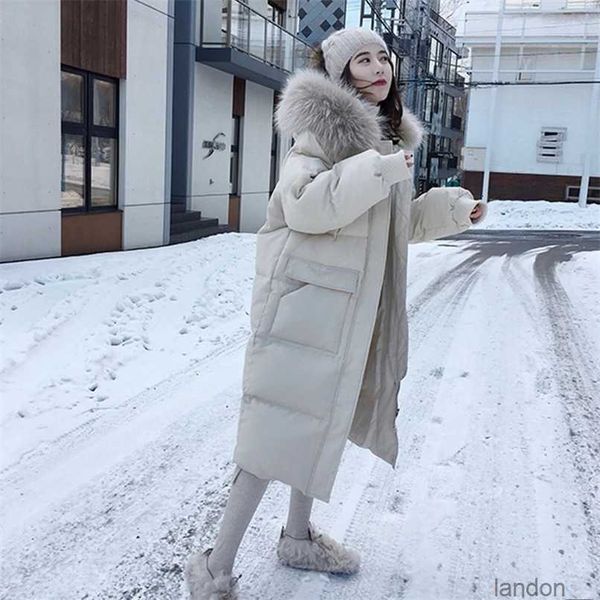 

women's down parkas women double sided down long jacket winter turtleneck coat warm parkas snow outwear oversized long winter jacket 22, Black