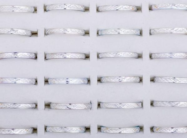 

500pcs jewelry mix fashion aluminum rings bulks multicolor band rings finger rings jewelry ra107779840, Silver
