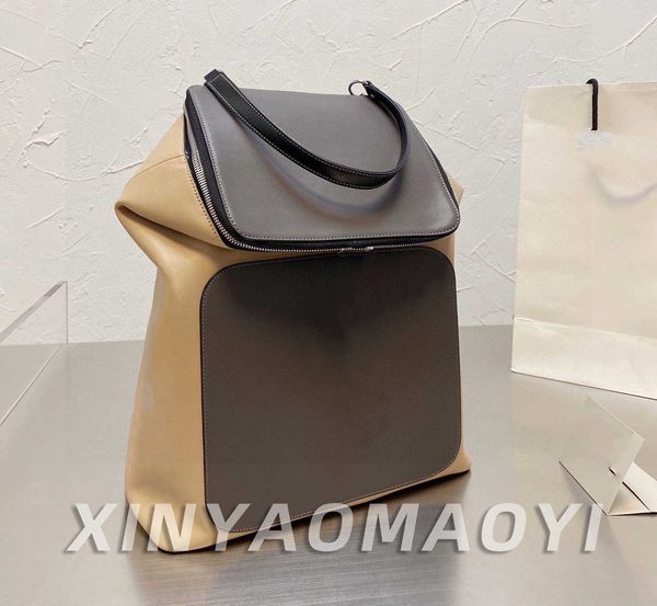 

luxury designer backpack handbag letter designer luxury backpack large capacity temperament hiking bag versatile gift backpack material leat