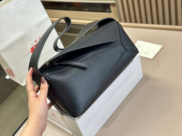 

7a makeup bag shoulder bag puzzle large capacity zipper leather bag body linen adjustable shoulder strap vacation casual crossbody designer