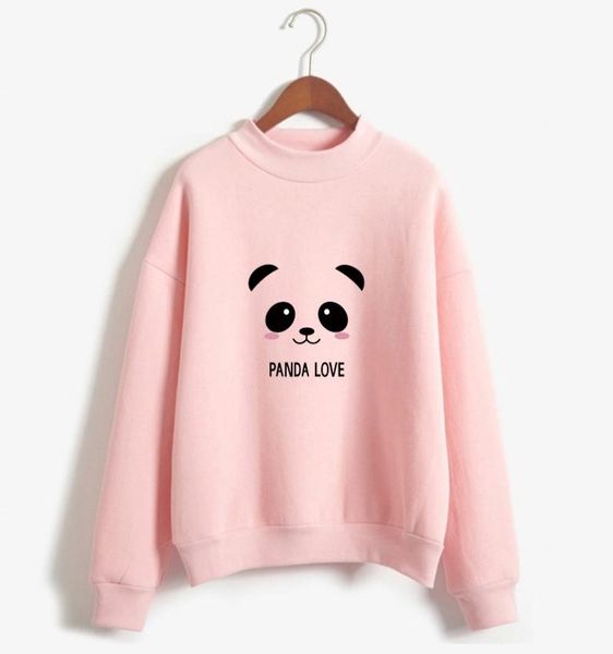 

cute cartoon panda printed women039s hoodies mxxl cotton loose sweatshirt 2018 autumn winter casual long sleeve pullovers7993482, Black