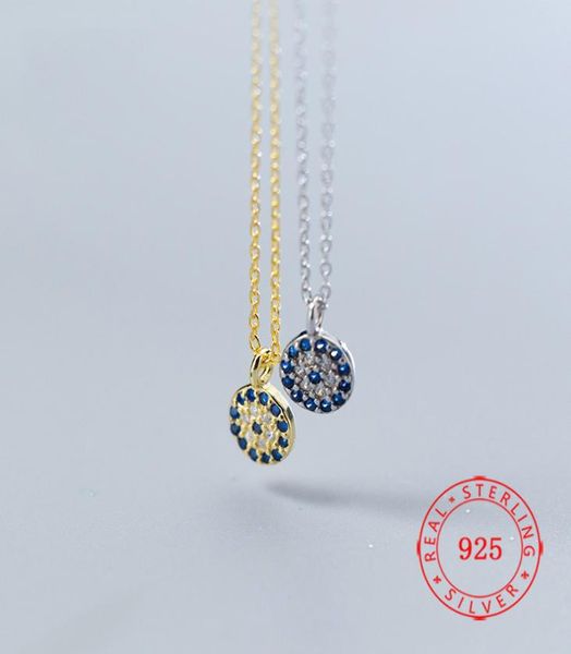 

925 sterling silver womens cubic zirconia devil evil blue eye pendant delicate tiny charms necklace birthday day gift3468361