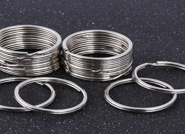 

split key ring metal flat rings 25mm bronze 30mm nickel plated round mouse shape keychains key rings accessories9882742, Slivery;golden