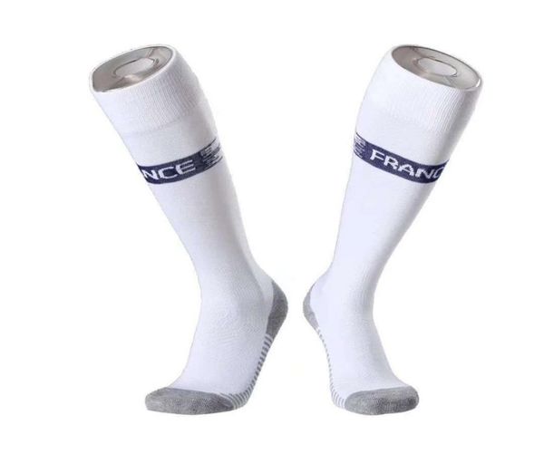 

sports football socks knee high france team football sock soccer breathable training running socks for and kids3959433, Black