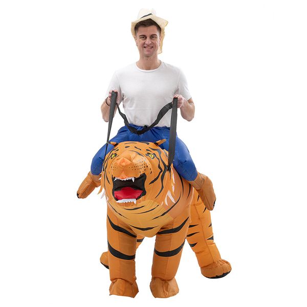 

mascot doll costume anime party costumes for man woman animal tiger zebra inflatable costume halloween purim funny cos suit, Red;yellow