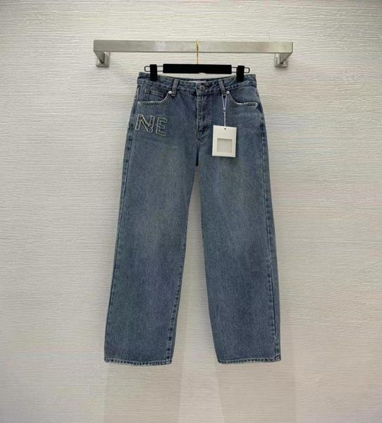 

designer jeans 2023 new spring summer fashion panelled brand same style pants luxury women039s clothing 123099411513, Blue