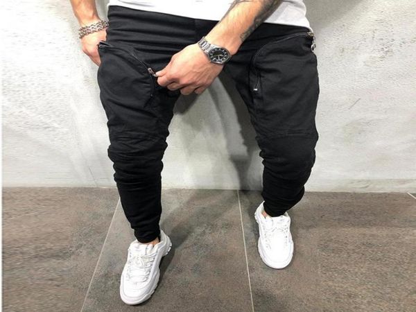 

men039s pants men joggers sweatpants 2021 streetwear jogging tracksuit gym fitness bodybuilding male cargo trousers casual styl7110199, Black