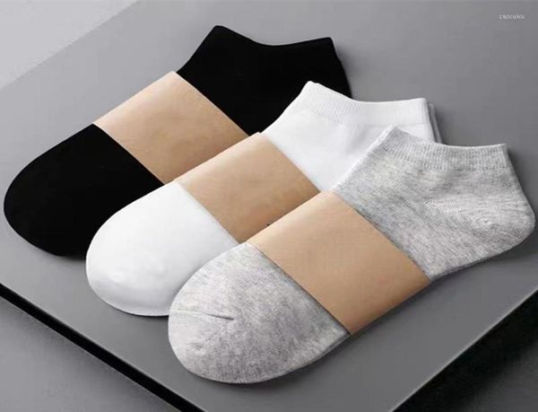 

men039s socks 3pairs men breathable sports women lowcut boat soft soild color cotton ankle sock business invisible6376127, Black