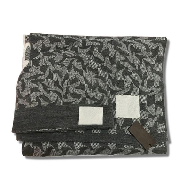 

winter uxury hats scaves sets designer hat and scarf set for woman men knitted schal beanie cashmere letter embroidery beanies scarfs design, Blue;gray