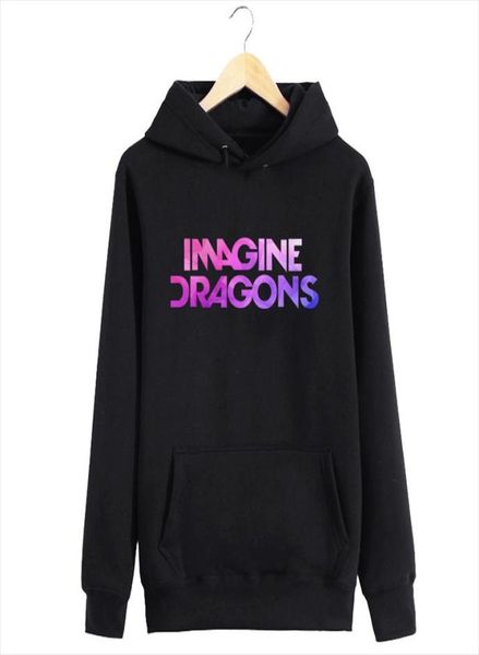 

2020 hoodie with pocket imagine dragons letter print moletom women sweatshirt hooded tumblr women hooded drop 4305829, Black