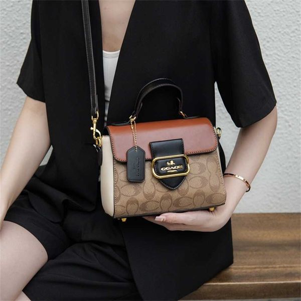 

contrast colored small square for autumn 2023 a and versatile women's shoulder bag clearance 85% off