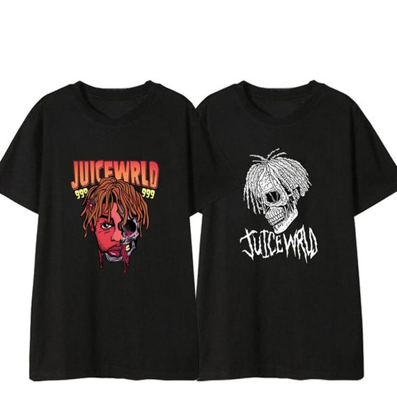 

rapper juice wrld prints tshirts casual loose shortsleeved o neck hip hop tshirts for men and women8921238, White;black