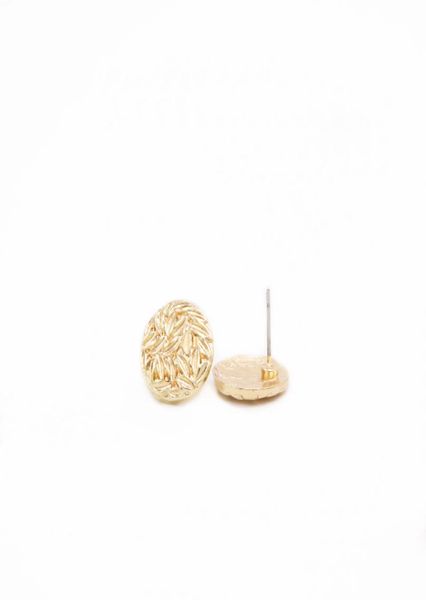

fashion round earring irregular pattern surface design stud earrings environmental protection zinc alloy material suitable for wom1428297, Golden;silver
