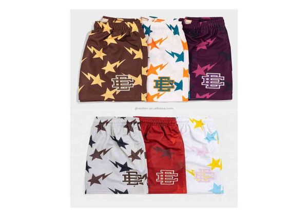 

selling products 2021 in usa star print mesh shorts4402638, White;black