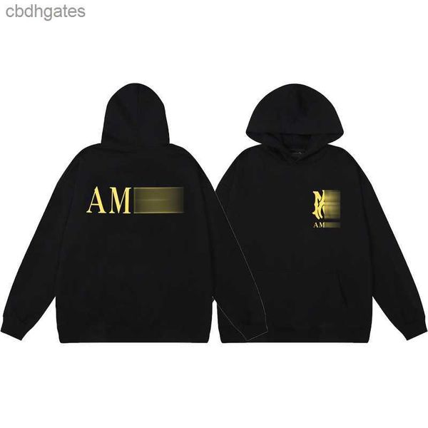 

loop 2023 print clothes autumn/winter sweaters men's fashion designer letter hoodies high loose edition hoodie amiirii mens rljv, Black