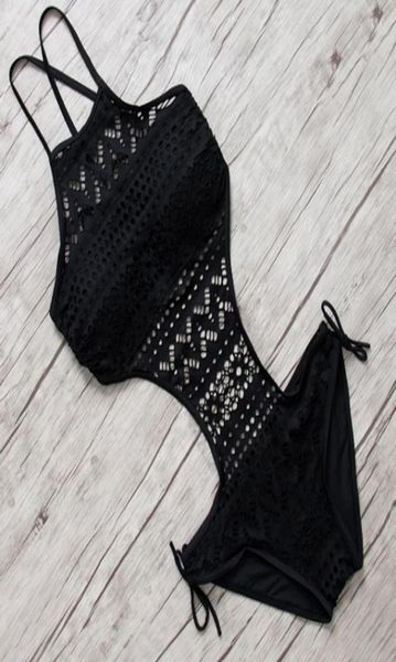 

women039s swimwear one piece swimsuit backless halter beach crochet bikini bathing suit 2022 black swimming for women3152593, White;black