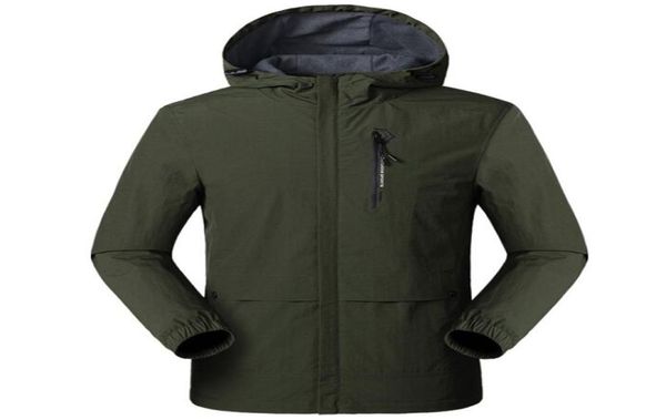 

new jacket men spring autumn thin singlelayer fleece waterproof casual clothing mens outwear breathable windproof rain jackets1368104, Black;brown