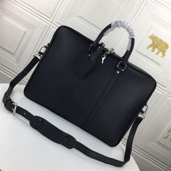 

luxury designer handbag sac plat horizontal zippe briefcase business crossbody fashion men shoulder bag canvas leather lapman 295b