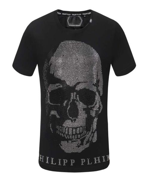

mens designer t shirts new summer tshirt men fashion embroidery skull tshirt male cotton tees4075586, White;black