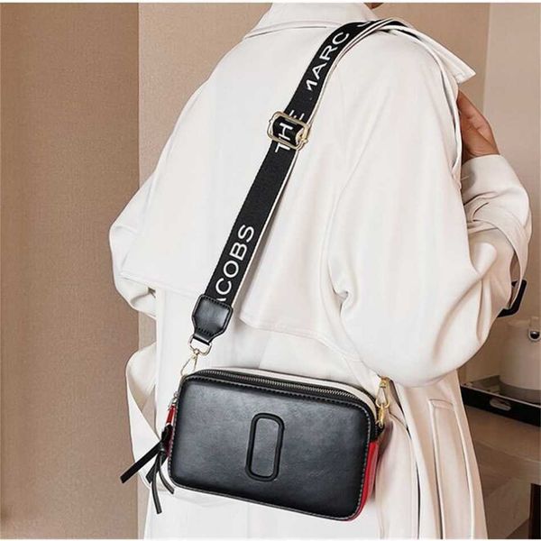 

retail women bags marc new 2023 contrast color small square trend letter single shoulder messenger bag clearance 85% off