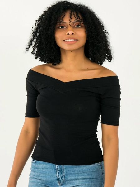 

trendhub women039s short sleeved fashion clothing tees wide v neck short sleeve blouse 18y04400012547777, White