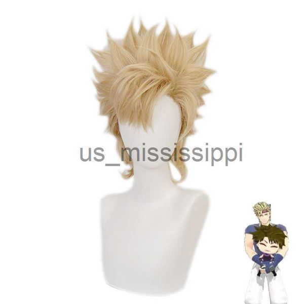 

cosplay wigs jojo's bizarre adventure caesar anthonio zeppeli wig cosplay costume short heat resistant synthetic hair jojo wigs x0901, Black