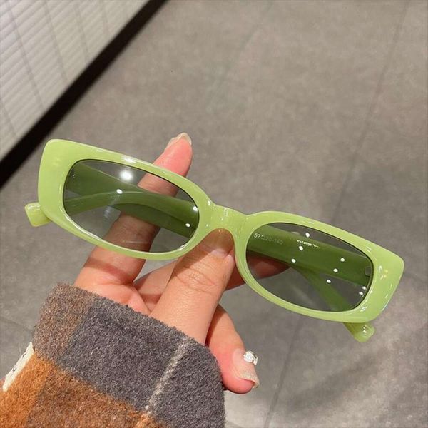 

small frame simple sunglasses style trendy square ins jelly for women, White;black