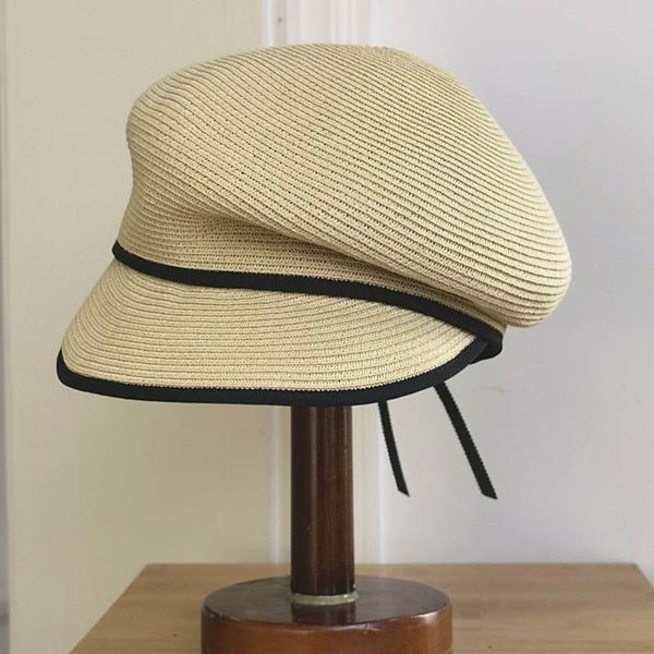 

ball cap sloping brim summer cap straw ultrabraivisor hats uv protection sun girl beach hat ajustable big size sboy 230831, Blue;gray