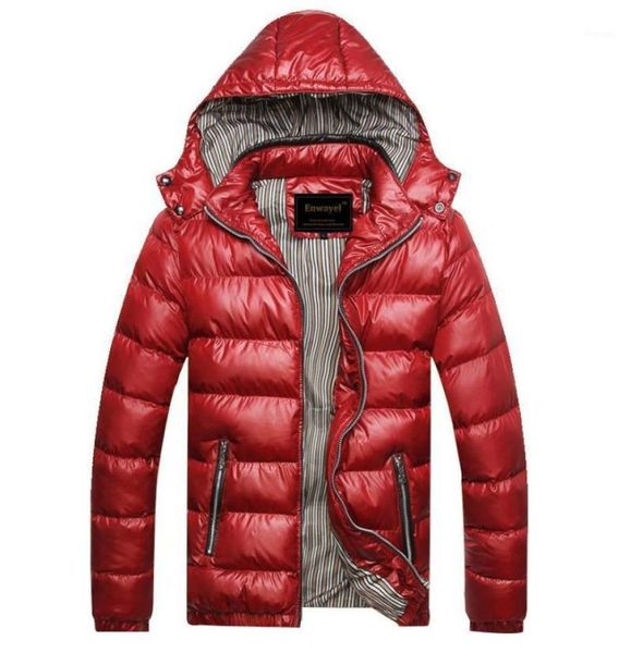 

autumn winter hooded jacket men parka quilted padded wadded windbreaker male mens jackets and coat parkas overcoat m22016050938, Black