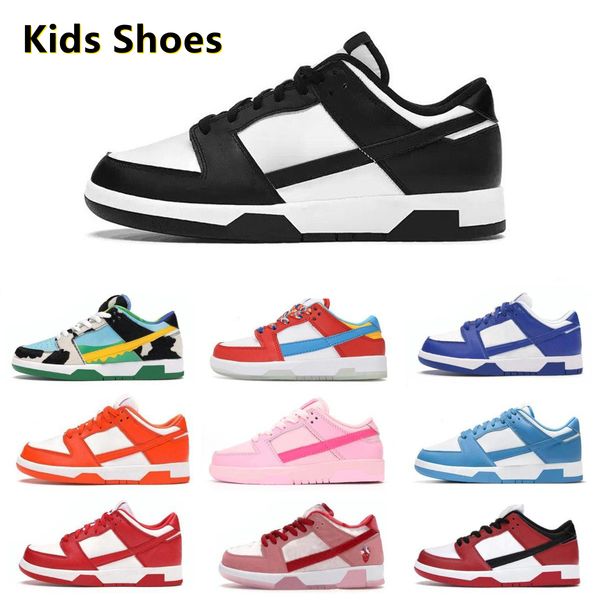

kids shoes sneaker baby children shoes panda white black triple pink valentines day university red unc syracuse fruity pebbles boys girls tr