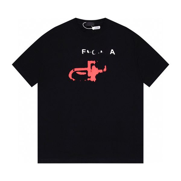 

men's plus tees & polos round neck embroidered and printed polar style summer wear with street pure cotton t-shirts 20046, Black