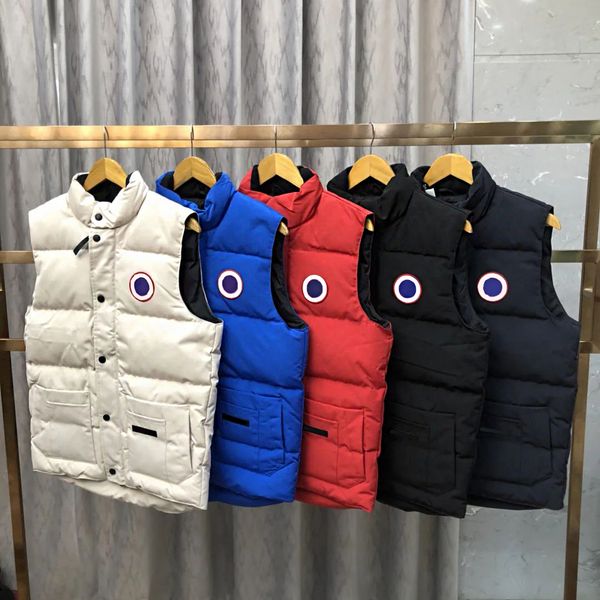 

Designer Man Vests Fashion Short Corset Jackets Outdoor Warm Vest Woman Coat Stand Collar Style Thick Outfit Windbreaker Pocket, C9