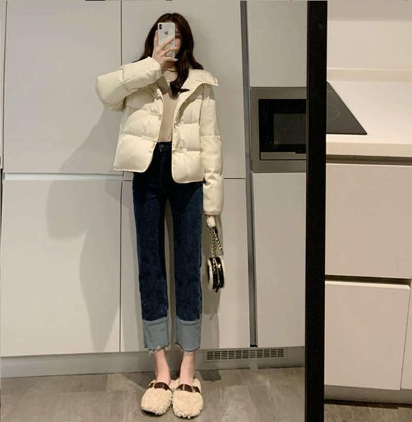 

waist jeans women039s straight tube loose autumn winter 2020 new korean version shows thin and high elastic casual capris4486592, Blue
