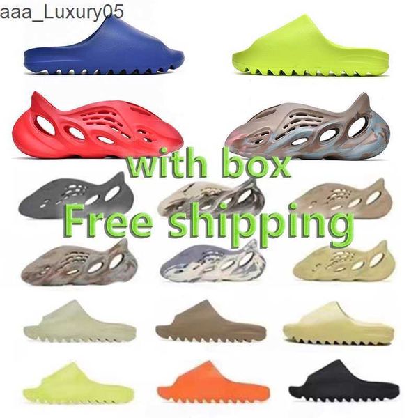 

classic slipper men women clogs desert foam runner agate breathable designer summer white resin pure ochre bone yeeziness slides yezziness v